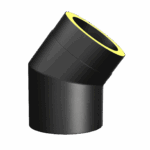 Halvisloret bend ø150 15/30/45gr - Norvai - Bilde 2