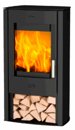 Fireplace By Norvai - TUVALU STÅL - Frittstående