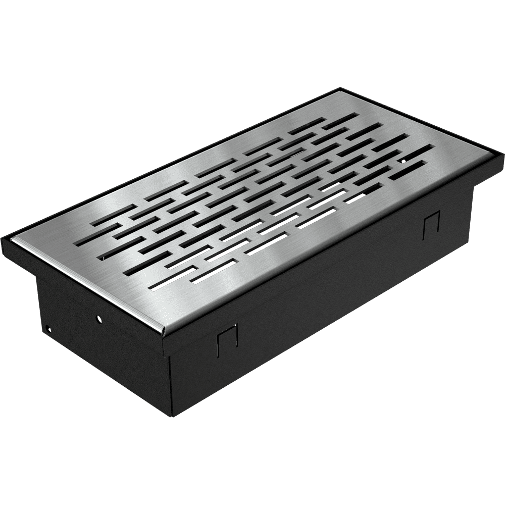 Kratki Gulvrist 9×20 cm – Polert sølv - Bilde 1