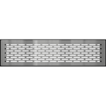 Kratki Gulvrist 9×40 cm – Polert sølv - Bilde 2